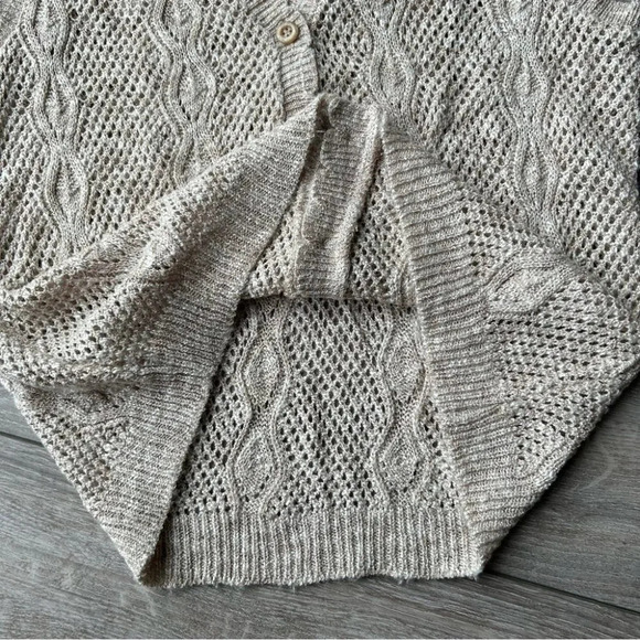 Vintage D'Allaird's Crochet Open Cable Knitted Waistcoat Vest Made in Canada - Picture 9 of 11